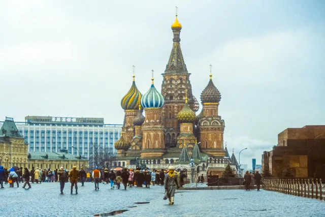 Rund um den roten Platz in Moskau