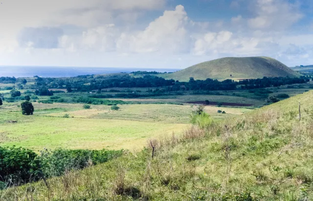 Die schöne Landschaft der Osterinsel