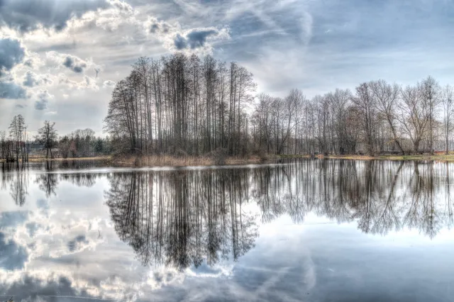 The lakes around the primeval forest of Białowieża