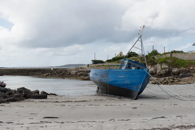 Boot am Strand