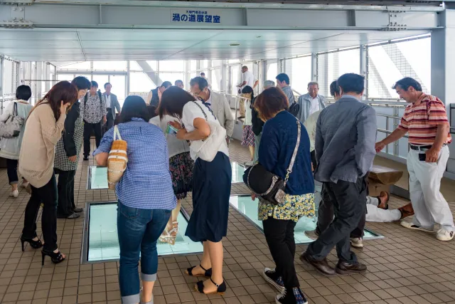 The lookout point in the Naruto Bridge