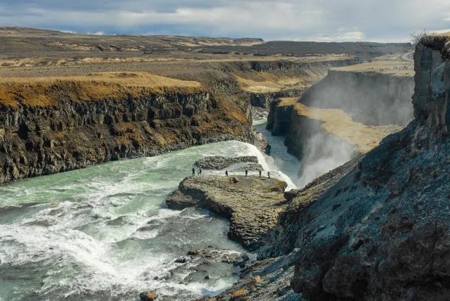 Der Gullfoss - Goldwasserfall