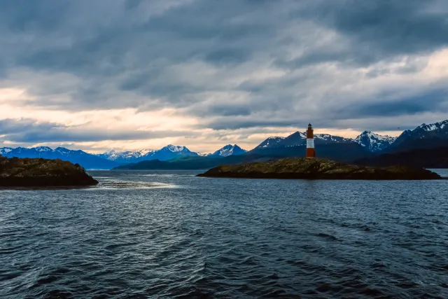 Sunset on the Beagle Channel off Ushuaia