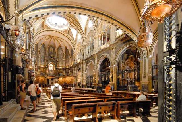 In der Basilika des Benediktinerklosters Santa Maria de Montserrat