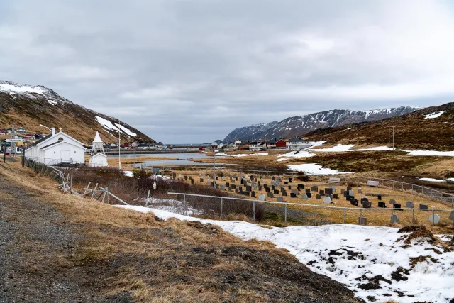 Arrive at base camp on the North Cape