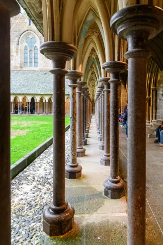 Interior views of Mont Saint Michel