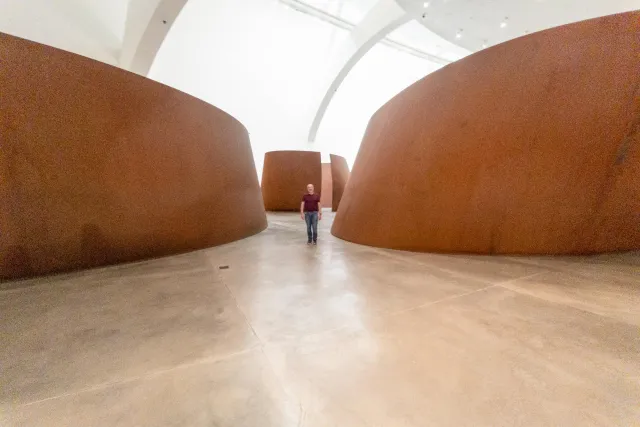 The installations by Richard Serra