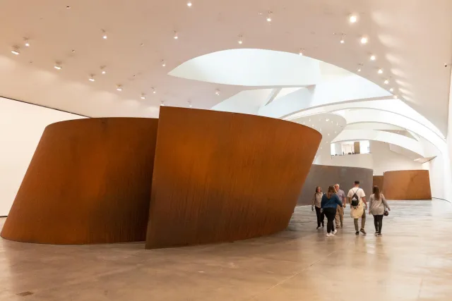 The installations by Richard Serra