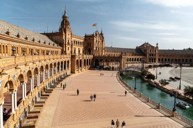 The Plaza de España in Seville