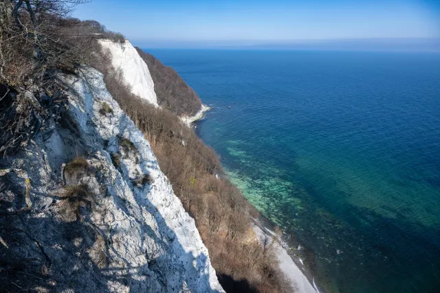 Die bekannten Kreidefelsen von Rügen