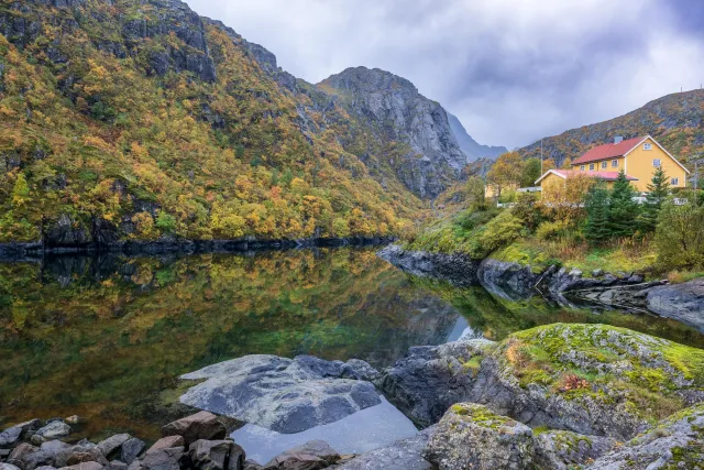 Reflection near Eggum on the Lofoten