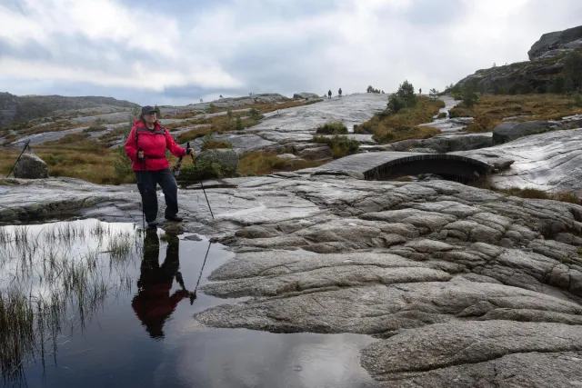 Almost at the height of Preikestolen