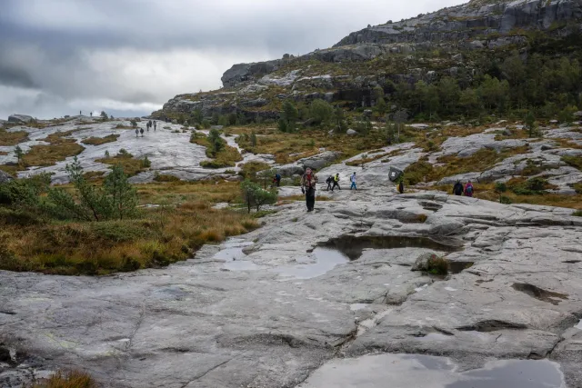 Schon fast auf Höhe des Preikestolen